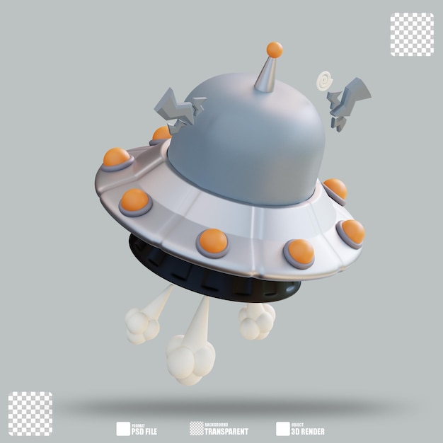 Ilustracja 3D zagubiona w przestrzeni 3