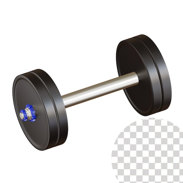 Ilustracja 3d ze sztangą