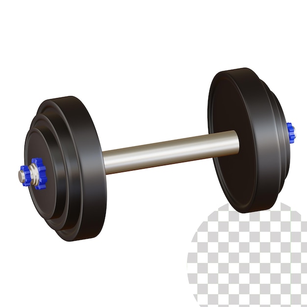 Ilustracja 3d ze sztangą