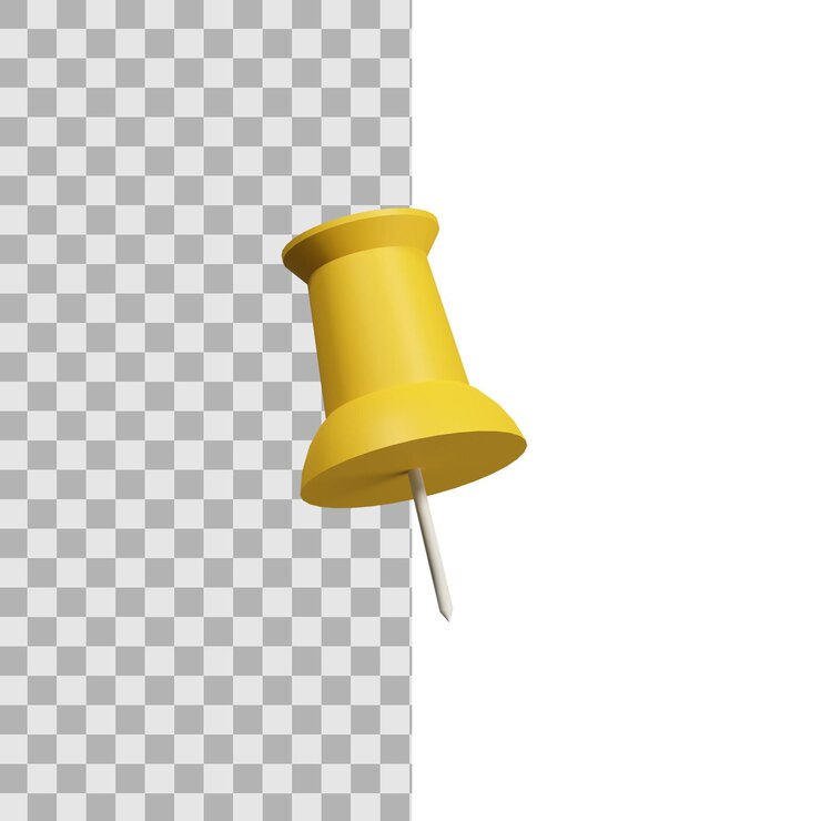 PSD ilustracja 3d żółty papier stacjonarny