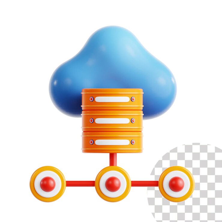 PSD ilustracja big data 3d
