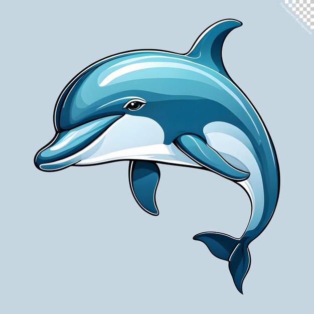 PSD ilustracja delfina