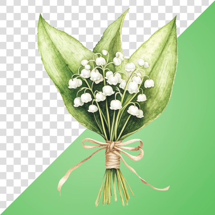 PSD ilustracja eleganckiego bukietu lilii