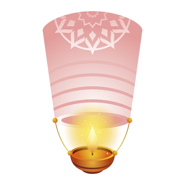 Ilustracja elementów Diwali