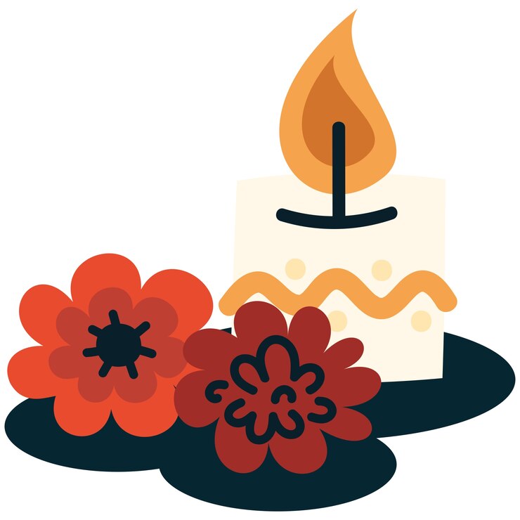 PSD ilustracja elementu dia de muertos