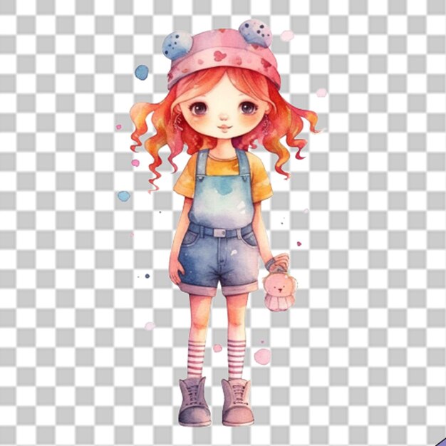 PSD ilustracja fashionista png