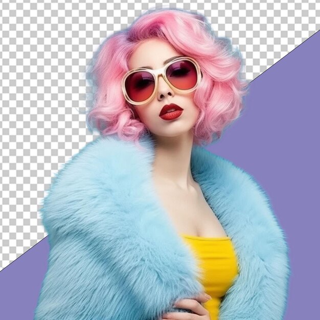 PSD ilustracja fashionista png.