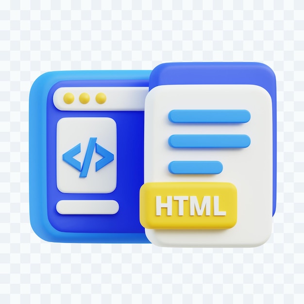 Ilustracja Html 3d