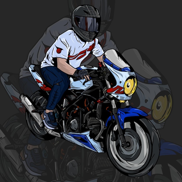 ilustracja motocykla