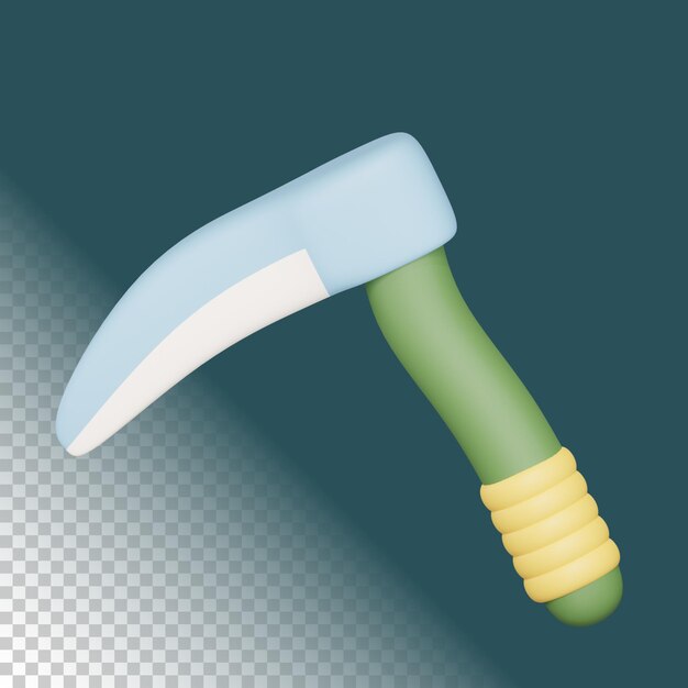 Ilustracja narzędzia Scythe 3d