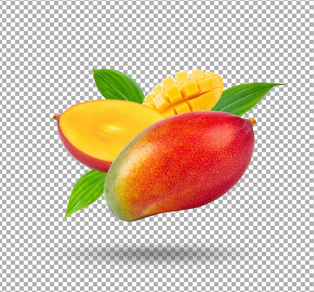 Ilustracja Owoce Mango Na Białym Tle