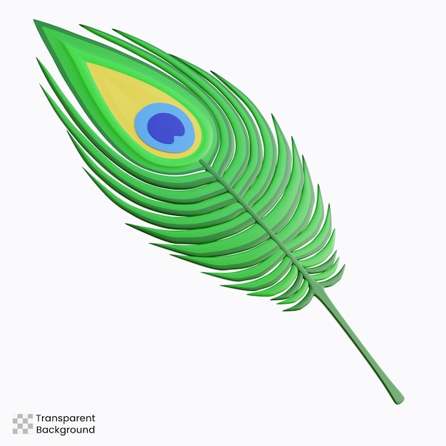Ilustracja Peacock Feather 3d
