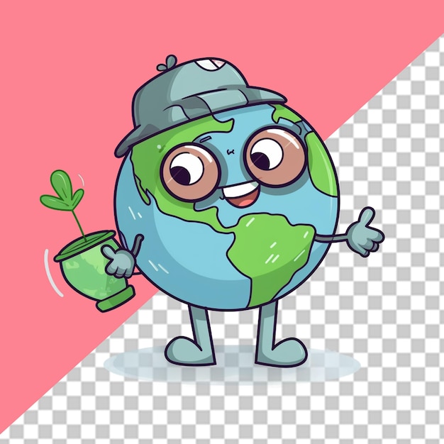 PSD ilustracja planety ziemia png