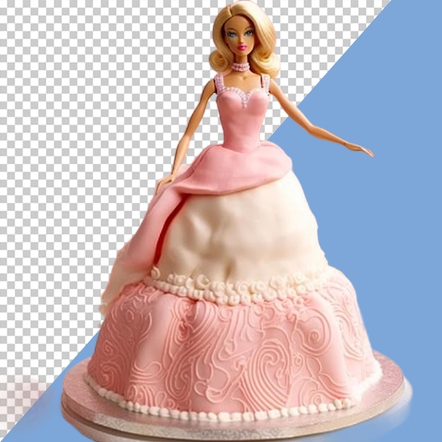 PSD ilustracja png z lalką barbie