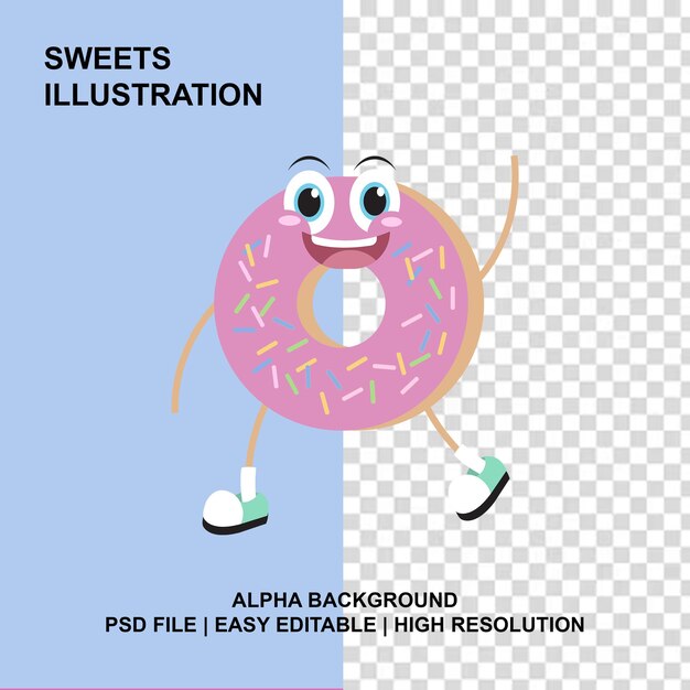 ilustracja postaci pączka