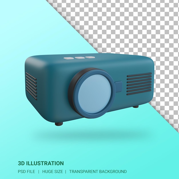 Ilustracja Projektora 3d Z Przezroczystym Tłem