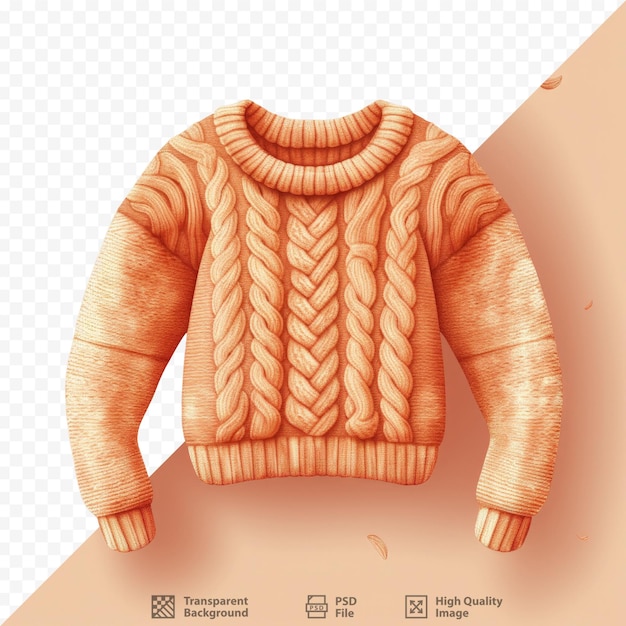 PSD ilustracja przytulnych ubrań zimowych