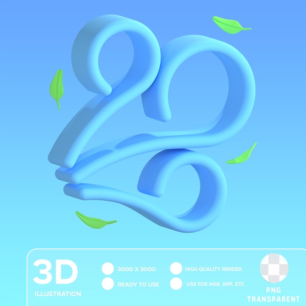 PSD ilustracja psd air 3d