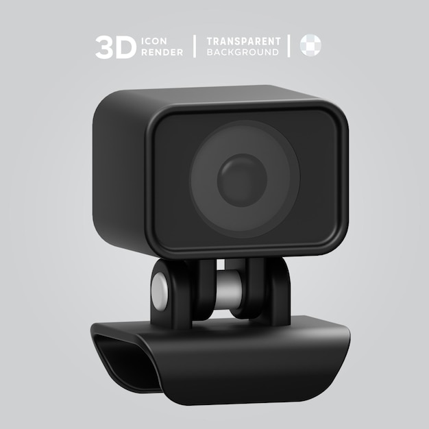 PSD ilustracja psd webcam 3d