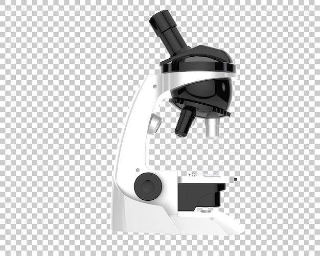 Ilustracja renderingu 3D izolowanego mikroskopu na tle
