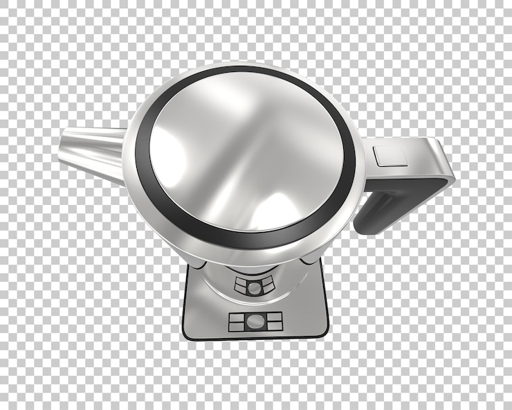 PSD ilustracja renderingu 3d kotła izolowanego na przezroczystym tle