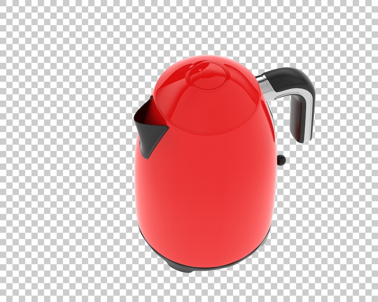 PSD ilustracja renderingu 3d kotła izolowanego na tle