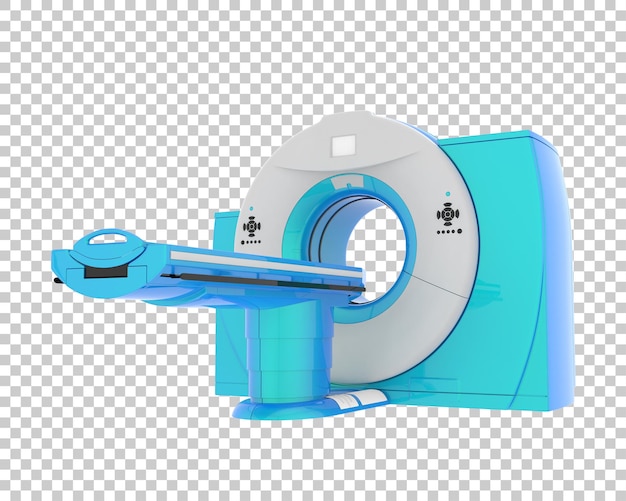 PSD ilustracja renderingu 3d skanera ct izolowanego na tle