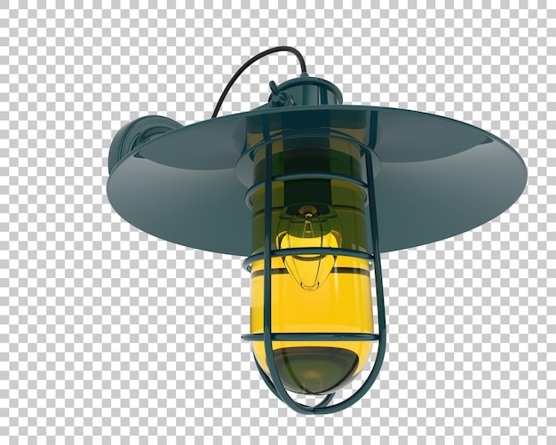 Ilustracja renderingu 3D światła zewnętrznego izolowanego na przezroczystym tle