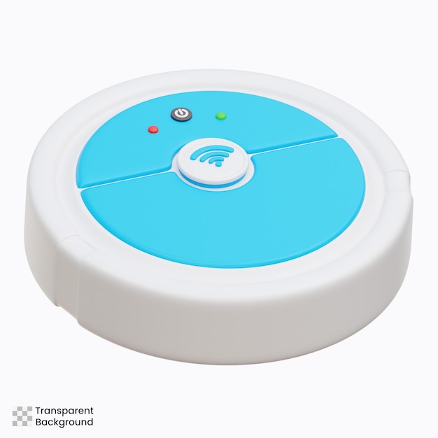 Ilustracja robota odkurzacza 3d