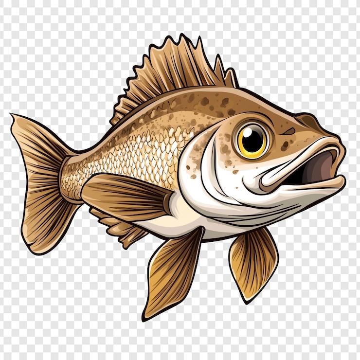 PSD ilustracja ryby