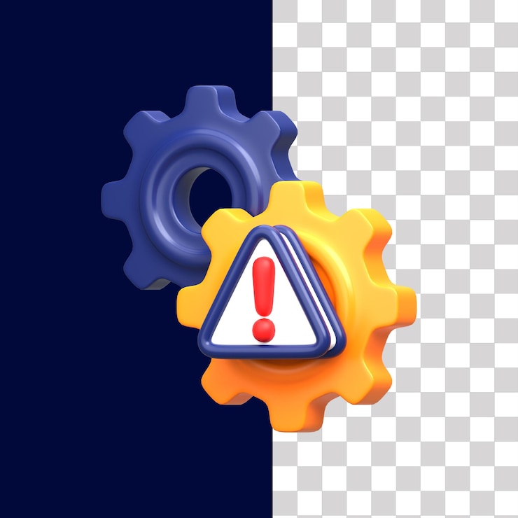 PSD ilustracja ryzyka operacyjnego 3d