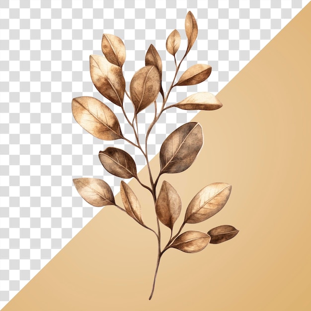 Ilustracja sztuki liści mistletoe PNG
