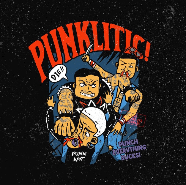 Ilustracja Walki Między Punkami