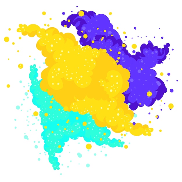 Ilustracja wybuchu prochu Holi