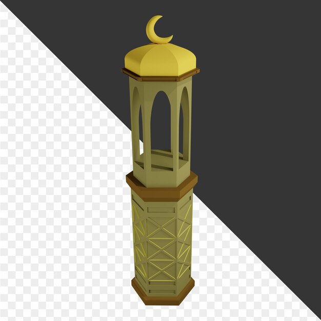 PSD ilustracje 3d eid al fitr.