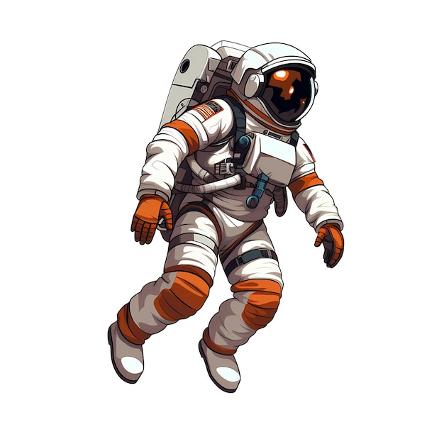 Ilustracje Artystyczne Astronautów Na Naklejki, Koszulki, Plakaty Itp.