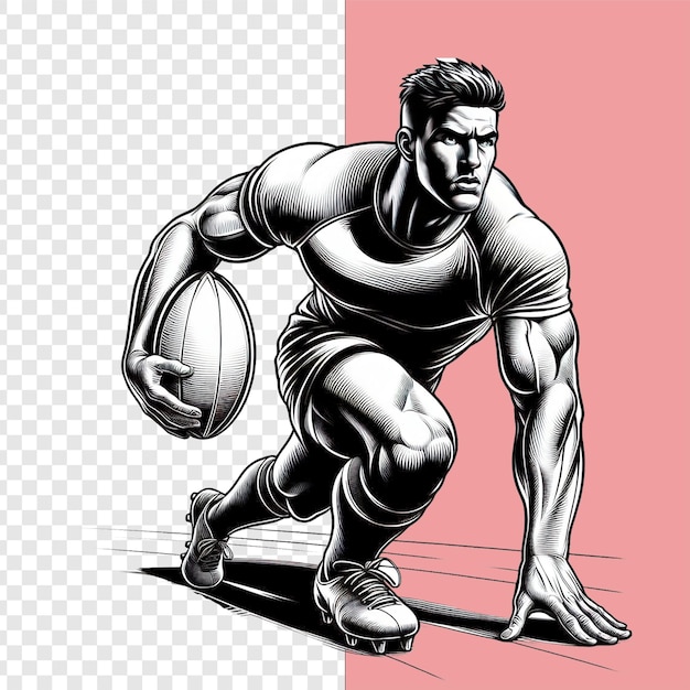Ilustracje rugby