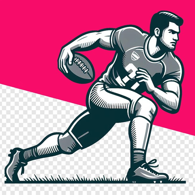 Ilustracje rugby