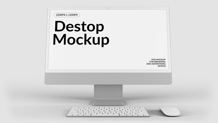 PSD imac digital mockup