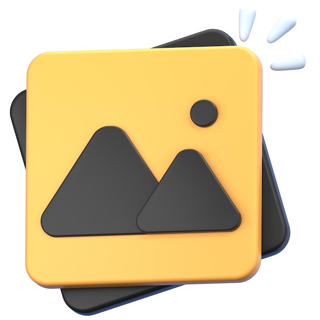 image 3d illustration icon pack element