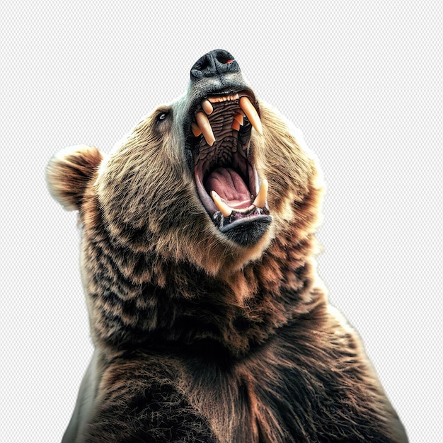 PSD image of angry bear