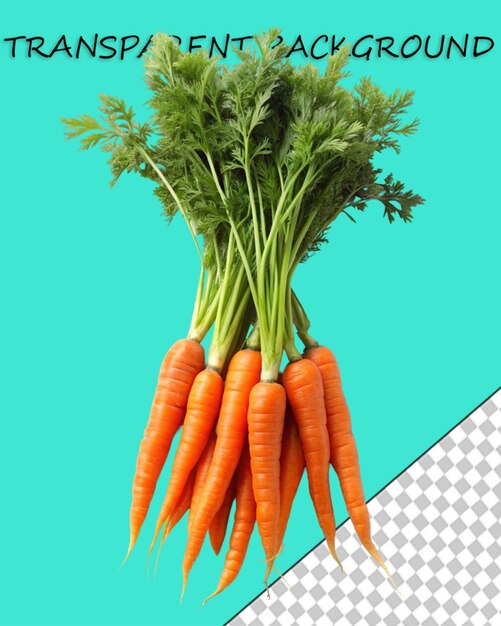 PSD image of a bunch of carrots