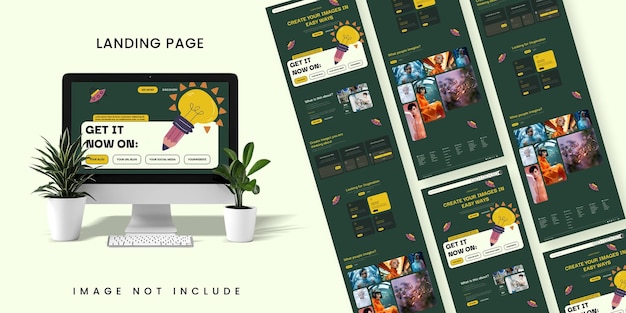 Image Creative Website Landing Page