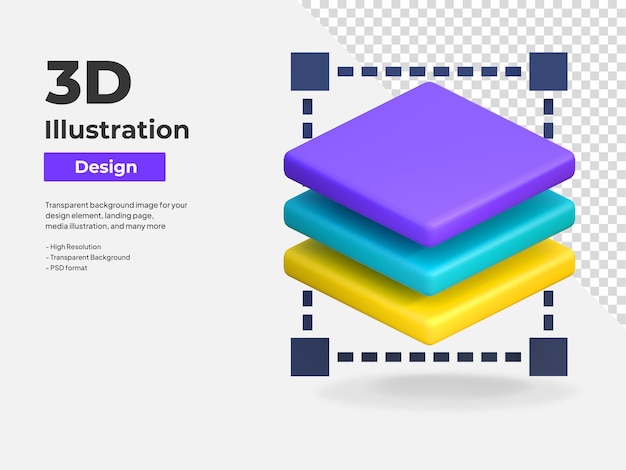 PSD image edit layer icon graphic design tool 3d illustration