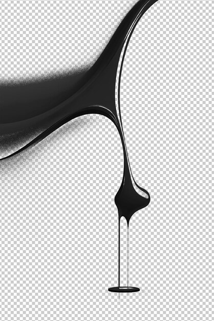 PSD image of an explosion of black ink