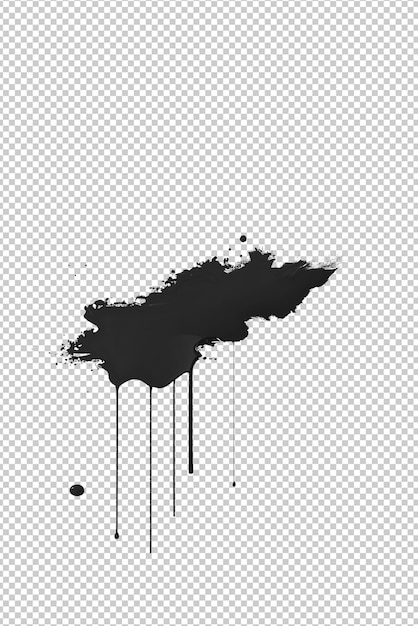 PSD image of an explosion of black ink