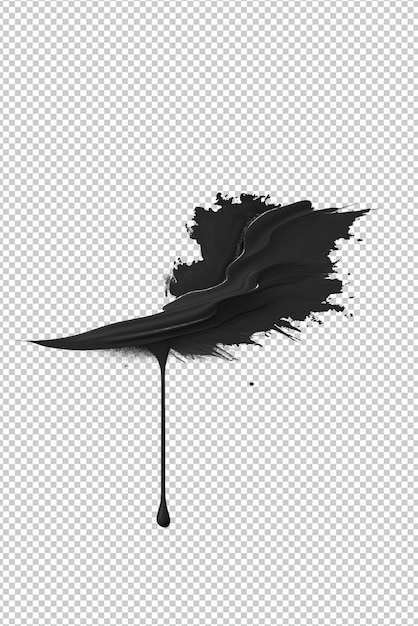 PSD image of an explosion of black ink