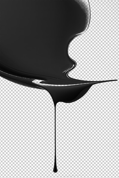 PSD image of an explosion of black ink