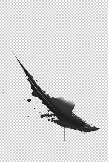 PSD image of an explosion of black ink