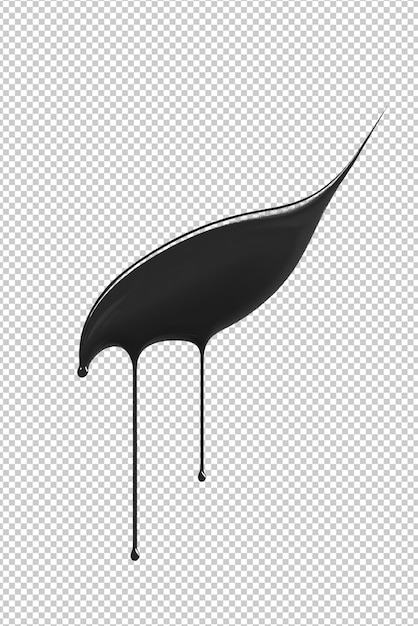 PSD image of an explosion of black ink